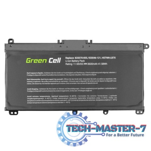 Bateria do HP Pavilion 15-CC 11,55V 3,6Ah Bateria do HP Pavilion 15-CC 11,55V 3,6Ah