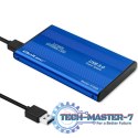 Obudowa na dysk HDD/SSD 2.5 cala SATA3 | USB 3.0 | Niebieska Obudowa na dysk HDD/SSD 2.5 cala SATA3 | USB 3.0 | Niebieska