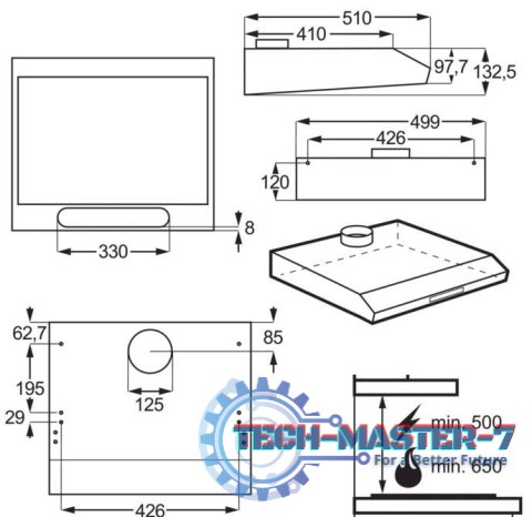 Okap podszafkowy LFU215X Okap podszafkowy LFU215X