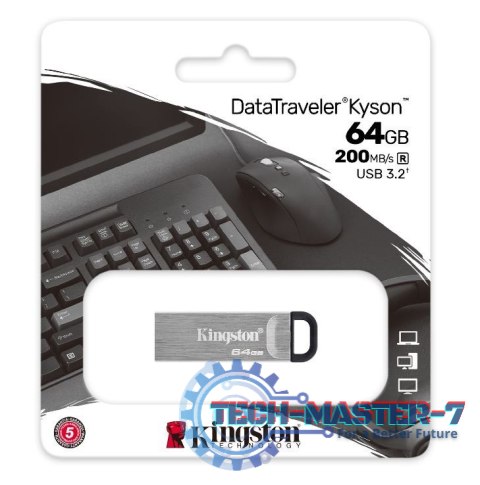 Pendrive DataTraveler Kyson DTKN/64G USB 3.2 Gen1 Pendrive DataTraveler Kyson DTKN/64G USB 3.2 Gen1