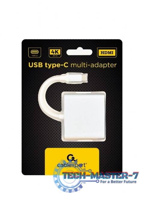 Adapter USB typ C srebrny USB C, USB A 3.0, HDMI Adapter USB typ C srebrny USB C, USB A 3.0, HDMI