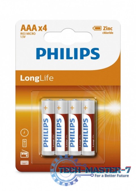Bateria R03 AAA LONGLIF E (4 SZT BLISTER) Bateria R03 AAA LONGLIF E (4 SZT BLISTER)