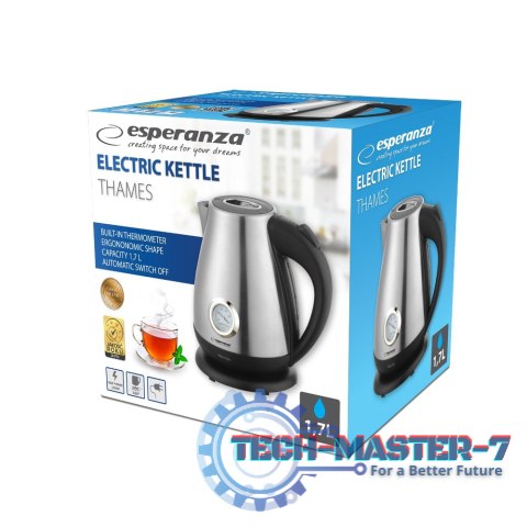 Czajnik elektryczny z termometrem Thames 1.7L Inox Czajnik elektryczny z termometrem Thames 1.7L Inox