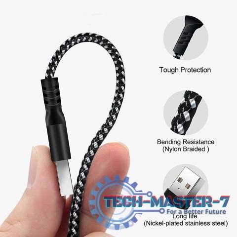 Kabel USB C Fast Charge 2.4A MCE471 Czarny Kabel USB C Fast Charge 2.4A MCE471 Czarny