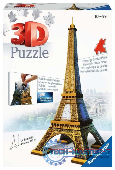 Puzzle 216 elementów 3D Wieża Eiffla Puzzle 216 elementów 3D Wieża Eiffla
