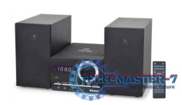 Wieża HELIOS Bluetooth CD USB Pilot Czarna