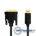 Kabel DisplayPort 1.2 do DVI 2m Czarny Kabel DisplayPort 1.2 do DVI 2m Czarny