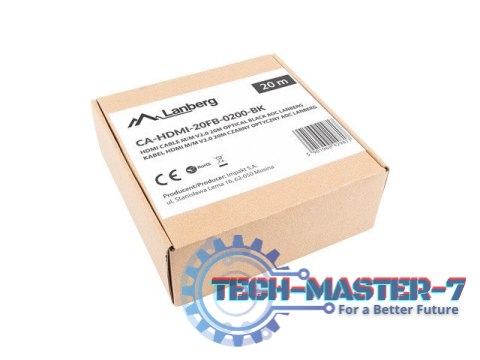 Kabel HDMI M/M v2.0 CA-HDMI-20FB-0200-BK 20m czarny Kabel HDMI M/M v2.0 CA-HDMI-20FB-0200-BK 20m czarny