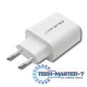 Ładowarka sieciowa | 18W | 5-12V | 1.5-3A | USB typ C PD | USB QC 3.0 | Biała Ładowarka sieciowa | 18W | 5-12V | 1.5-3A | USB typ C PD | USB QC 3.0 | Biała