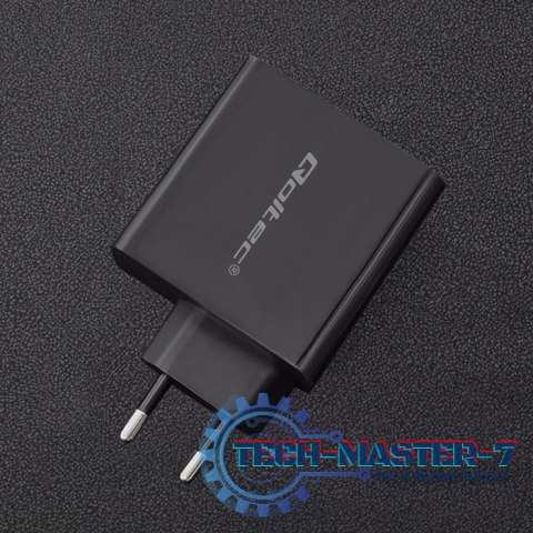 Ładowarka sieciowa | 63W | 5-20V | 1.5-3A | USB typ C PD | USB QC 3.0 | Czarna Ładowarka sieciowa | 63W | 5-20V | 1.5-3A | USB typ C PD | USB QC 3.0 | Czarna