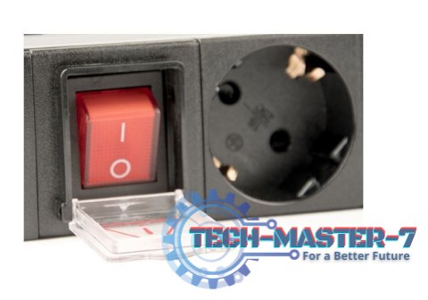 Listwa zasilająca rack (PDU), 8 gniazd typ Schuko, 1U, 16A, wtyk Schuko 3m Listwa zasilająca rack (PDU), 8 gniazd typ Schuko, 1U, 16A, wtyk Schuko 3m