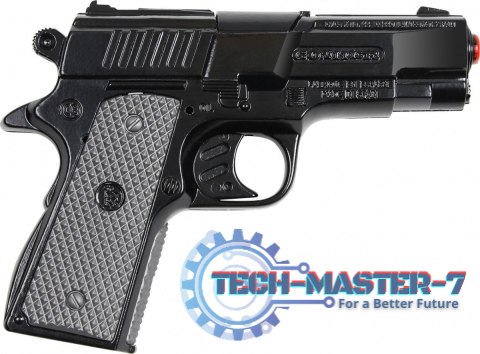 Pistolet policyjny metalowy 8 naboi Gonher Pistolet policyjny metalowy 8 naboi Gonher