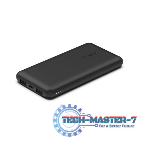 PowerBank 10 000mAh USB A i C 15W czarny PowerBank 10 000mAh USB A i C 15W czarny