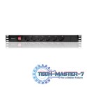 Listwa zasilająca do szafy RACK 1U | 16A | PDU | 6xSCHUKO | 2m Listwa zasilająca do szafy RACK 1U | 16A | PDU | 6xSCHUKO | 2m