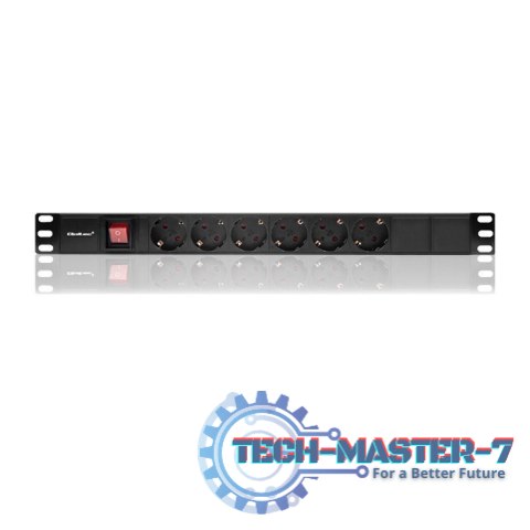 Listwa zasilająca do szafy RACK 1U | 16A | PDU | 6xSCHUKO | 2m Listwa zasilająca do szafy RACK 1U | 16A | PDU | 6xSCHUKO | 2m
