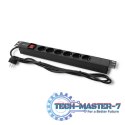 Listwa zasilająca do szafy RACK 1U | 16A | PDU | 6xSCHUKO | 2m Listwa zasilająca do szafy RACK 1U | 16A | PDU | 6xSCHUKO | 2m