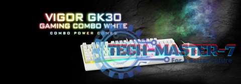 Zestaw Klawiatura + Mysz Vigor GK30 Combo biały Zestaw Klawiatura + Mysz Vigor GK30 Combo biały