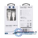 Kabel USB 3.0 - USB C 2m PREMIUM 3A biały TPE Kabel USB 3.0 - USB C 2m PREMIUM 3A biały TPE