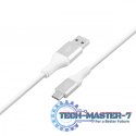 Kabel USB 3.0 - USB C 2m PREMIUM 3A biały TPE Kabel USB 3.0 - USB C 2m PREMIUM 3A biały TPE