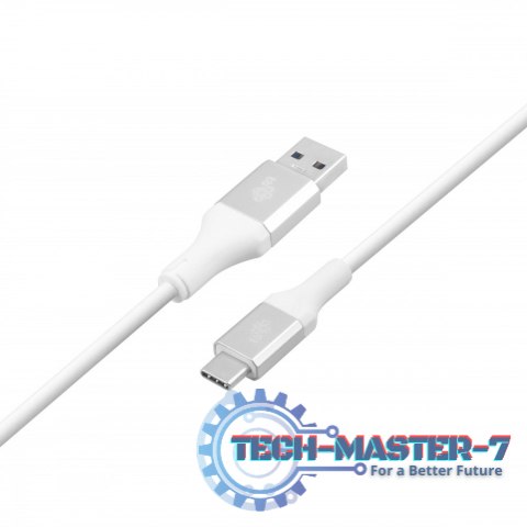 Kabel USB 3.0 - USB C 2m PREMIUM 3A biały TPE Kabel USB 3.0 - USB C 2m PREMIUM 3A biały TPE
