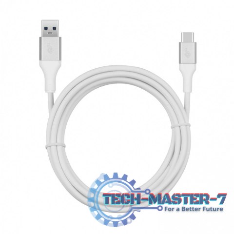Kabel USB 3.0 - USB C 2m PREMIUM 3A biały TPE Kabel USB 3.0 - USB C 2m PREMIUM 3A biały TPE