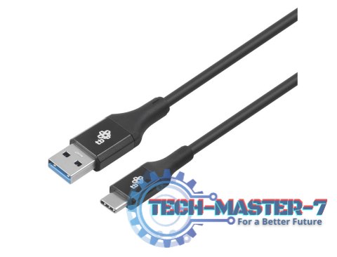 Kabel USB 3.0 - USB C 2m PREMIUM 3A czarny TPE Kabel USB 3.0 - USB C 2m PREMIUM 3A czarny TPE