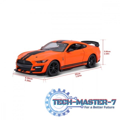 Model kompozytowy 2020 Mustang Shelby GT500 pomarańczowy 1:24 Model kompozytowy 2020 Mustang Shelby GT500 pomarańczowy 1:24