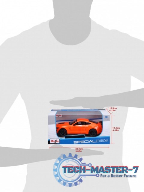 Model kompozytowy 2020 Mustang Shelby GT500 pomarańczowy 1:24 Model kompozytowy 2020 Mustang Shelby GT500 pomarańczowy 1:24