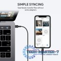 CB-CL02 Black nylonowy kabel Lightning-USB C | USB Power Delivery USB-PD | 1.2m | certyfikat MFi Apple