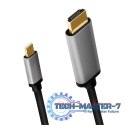 Kabel USB-C do HDMI, 4K 60Hz aluminiowy 1.8m