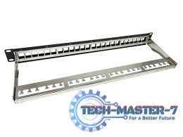 Patch panel pusty 24 porty 1U modularny