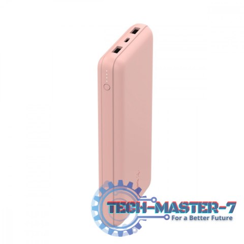 PowerBank 20 000mAh 15W USB-A/USB-C różowe złoto PowerBank 20 000mAh 15W USB-A/USB-C różowe złoto