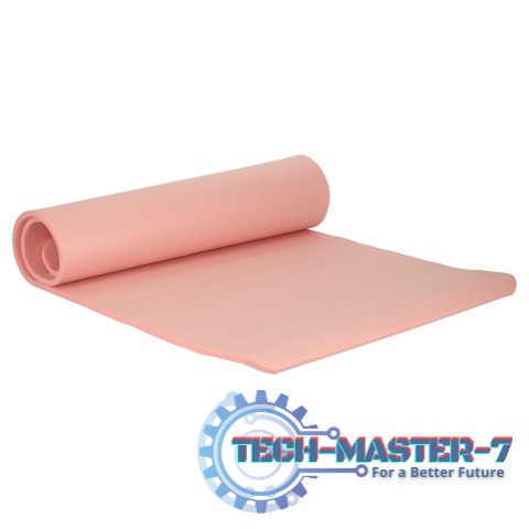 Mata do ćwiczeń jogi gimnastyczna treningowa fitness karimata gruba 1,5cm różowa + pokrowiec Mata do ćwiczeń jogi gimnastyczna treningowa fitness karimata gruba 1,5cm różowa + pokrowiec