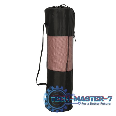 Mata do ćwiczeń jogi gimnastyczna treningowa fitness karimata gruba 1,5cm różowa + pokrowiec Mata do ćwiczeń jogi gimnastyczna treningowa fitness karimata gruba 1,5cm różowa + pokrowiec