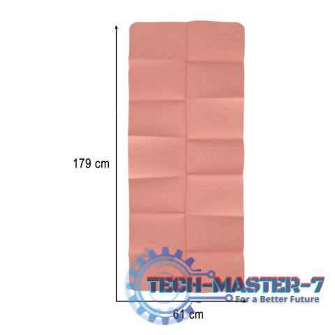 Mata fitness gimnastyczna do ćwiczeń jogi pilatesu fitness joga składana 183x61x0,4 cm różowy Mata fitness gimnastyczna do ćwiczeń jogi pilatesu fitness joga składana 183x61x0,4 cm różowy