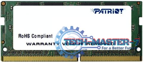 Pamięć PATRIOT (SODIMM/DDR4/4 GB/2400MHz/1.2V/17CL/SINGLE) Pamięć PATRIOT (SODIMM/DDR4/4 GB/2400MHz/1.2V/17CL/SINGLE)