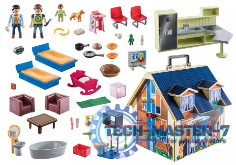 Przenośny domek dla lalek Dollhouse 70985 Przenośny domek dla lalek Dollhouse 70985
