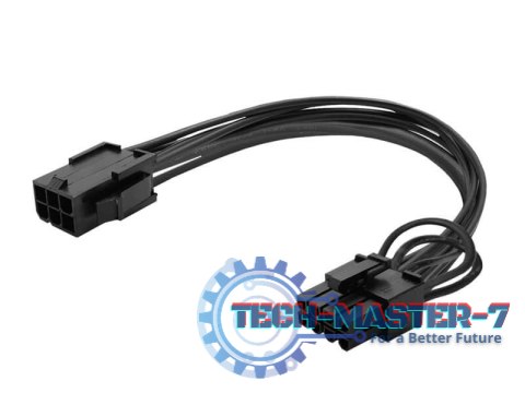 Kabel zasilający 6 pin - 8 pin (6+2) PCI Express, AK-49 Kabel zasilający 6 pin - 8 pin (6+2) PCI Express, AK-49