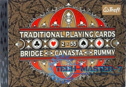 Karty Traditional Playing Cards 2x55 listków Karty Traditional Playing Cards 2x55 listków