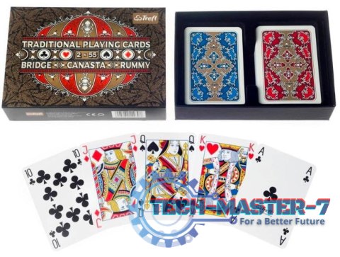 Karty Traditional Playing Cards 2x55 listków Karty Traditional Playing Cards 2x55 listków