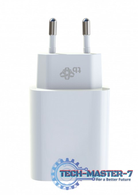 Ładowarka sieciowa 2x3A USB C + USB A Power Delivery biała Ładowarka sieciowa 2x3A USB C + USB A Power Delivery biała
