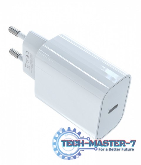 Ładowarka sieciowa USB C 20W Power Delivery biała Ładowarka sieciowa USB C 20W Power Delivery biała