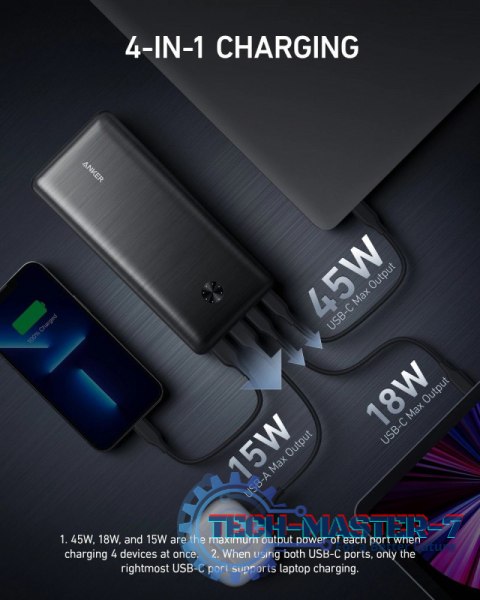 PowerBank III Elite 87W 25600 mAh czarny bez zasilacza PowerBank III Elite 87W 25600 mAh czarny bez zasilacza