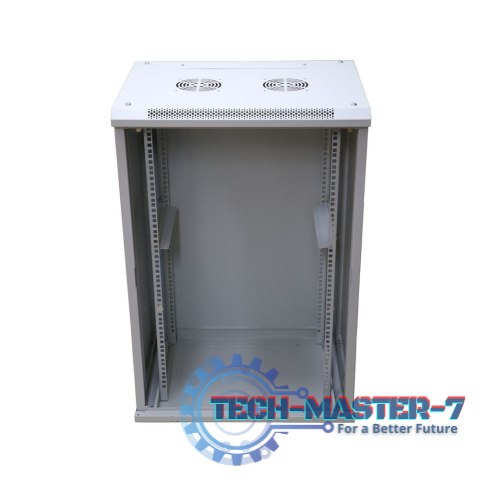 Szafa rack 18U 600x450mm szara wisząca Szafa rack 18U 600x450mm szara wisząca
