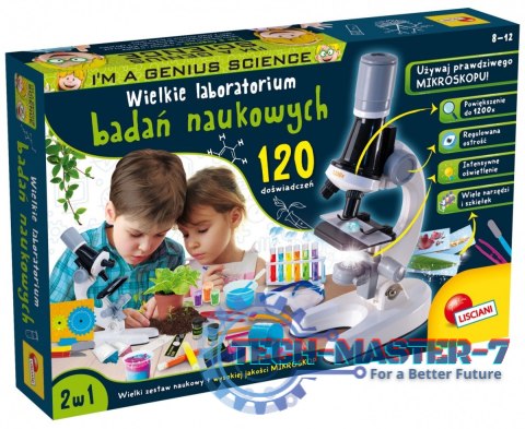 Zestaw naukowy I'm A Genius Wielkie laboratorium 120 doświadczeń Zestaw naukowy I'm A Genius Wielkie laboratorium 120 doświadczeń