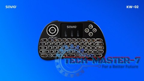 Klawiatura podświetlana bezprzewodowa TV Box, Smart TV, konsole, PC, KW-02 Klawiatura podświetlana bezprzewodowa TV Box, Smart TV, konsole, PC, KW-02