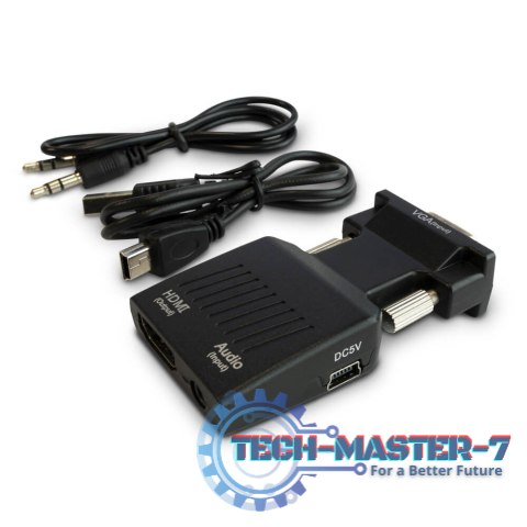 Konwerter VGA do HDMI, Audio, Full HD, CL-145 Konwerter VGA do HDMI, Audio, Full HD, CL-145