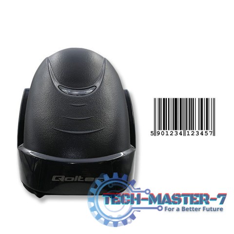 Laserowy czytnik kodów kreskowych 1D | USB | Czarny Laserowy czytnik kodów kreskowych 1D | USB | Czarny