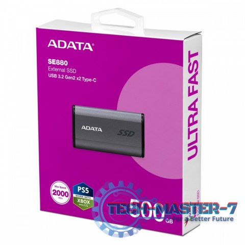 Dysk zewnętrzny SSD SE880 500GB USB3.2A/C Gen2x2 Dysk zewnętrzny SSD SE880 500GB USB3.2A/C Gen2x2