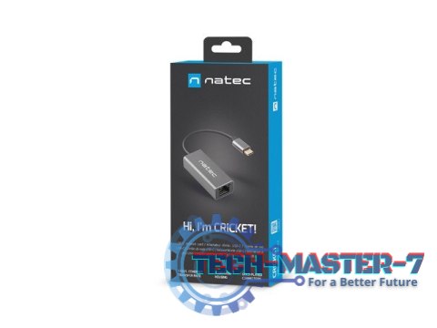 Karta sieciowa Cricket USB-C 3.1 - RJ-45 1Gb na kablu Karta sieciowa Cricket USB-C 3.1 - RJ-45 1Gb na kablu